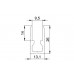 Adam Hall 6220 Aluminijumski pregradni profil za 9.5mm materija